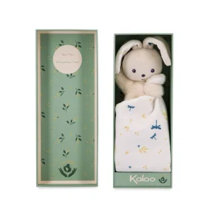 Doudou Rabbit Carre Douceur White Delicate<Kaloo Hot