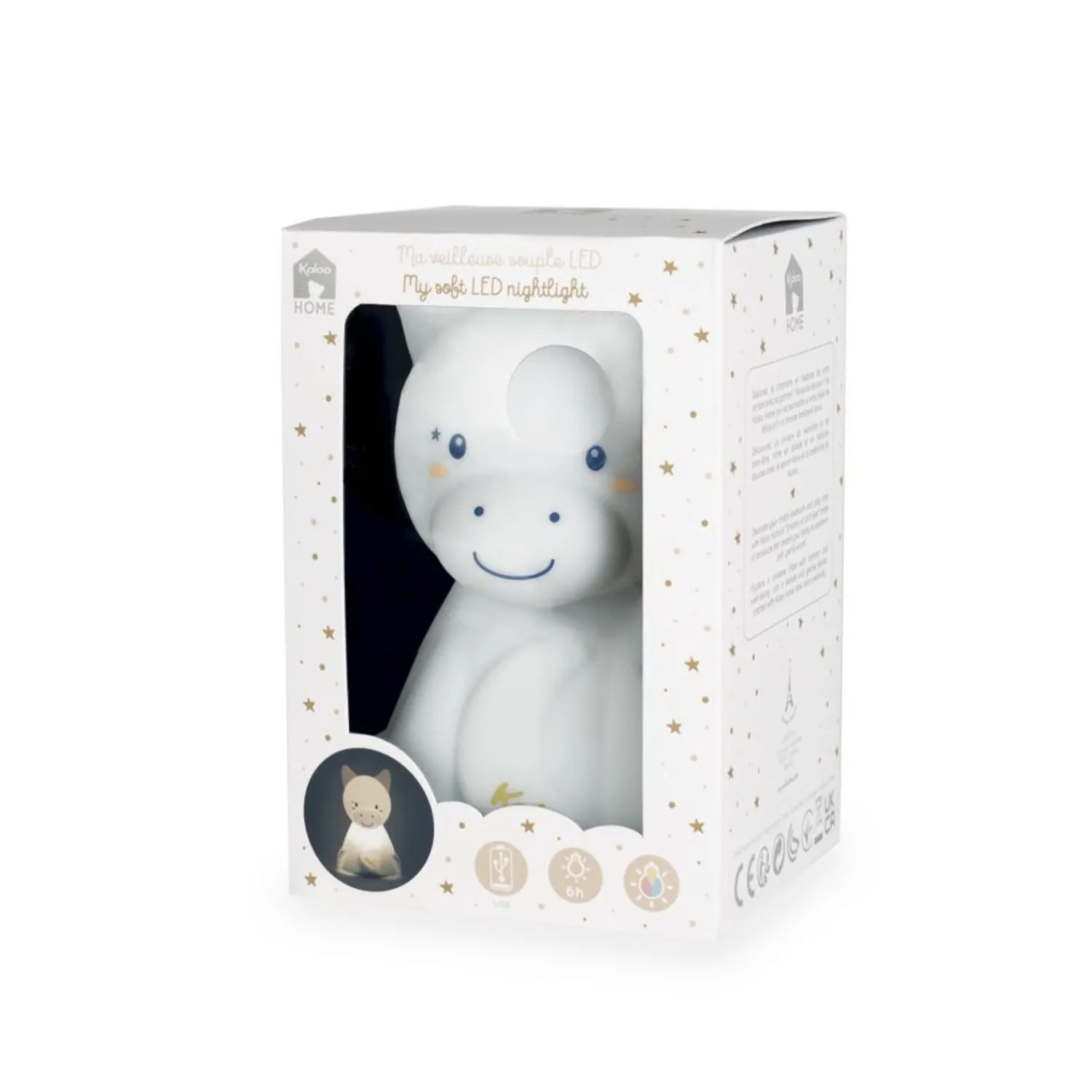 My Soft Led Nightlight Donkey - Silicone<Kaloo New